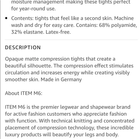 ITEM M6 - Tights Opaque - Picture 4 of 12